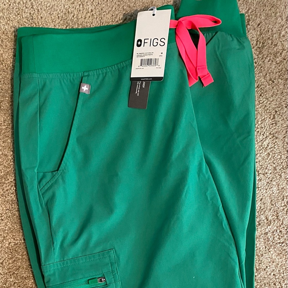 *LIMITED EDITION* FIGS Safety Green Zamora FREEx Jogger Scrub Pants 2.0 M